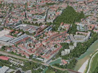 Munich City, Germany (2020) 3D Model