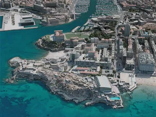 Marseille City, France (2020) 3D Model