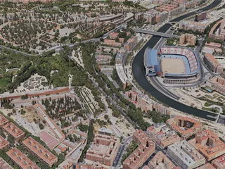 Madrid City, Spain (2020) 3D Model