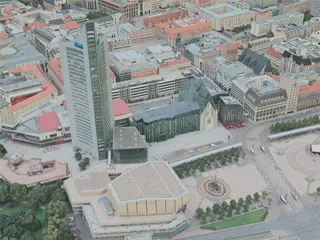Leipzig City, Germany (2020) 3D Model