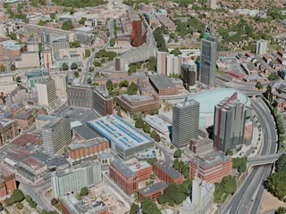 Leeds City, UK (2020) 3D Model
