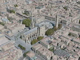 Bordeaux City, France (2020) 3D Model