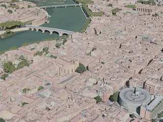 Toulouse City, France (2020) 3D Model