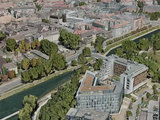 Strasbourg City, France (2020) 3D Model