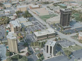 Springfield City, MO, USA (2020) 3D Model