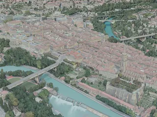 Bern City, Switzerland (2020) 3D Model