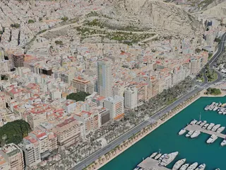 Alicante City, Spain (2020) 3D Model
