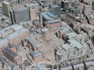 Nottingham City, UK (2020) 3D Model