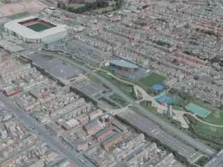 Blackpool City, UK (2020) 3D Model