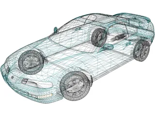 Honda Prelude (1993) 3D Model