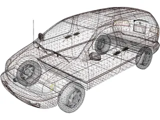 Toyota Sienna (1998) 3D Model