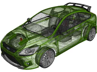 Ford Focus RS (2009) 3D Model