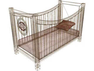 Baby Bed 3D Model