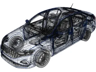 Volkswagen Polo (2020) 3D Model