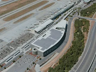 San Jose Airport, CA, USA (2020) 3D Model