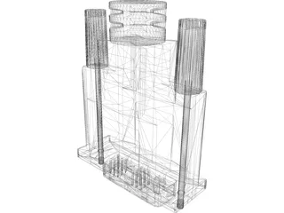 DVI Connector 3D Model