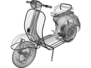 Scooter Vespa 3D Model