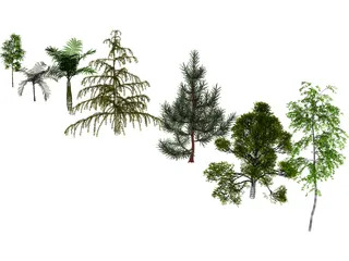 Trees Pack 3D Model