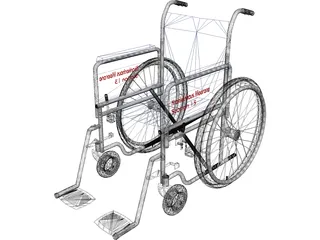 Wheelchair 3D Model