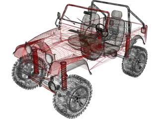 Jeep CJ7 (1980) 3D Model