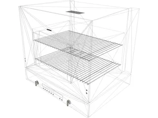 Gaggenau BL 253 110 Lift Oven Free 3D Model 3DCADBrowser