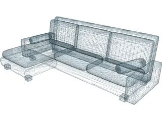 Corner Sofa 3D Model