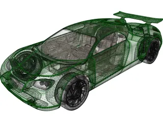 Sports Car Concept 3D Model