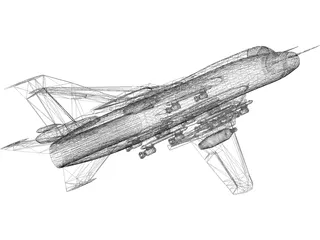 Sukhoi Su-17 Fitter 3D Model