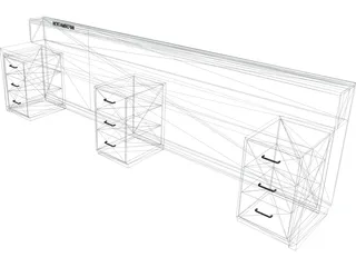 Counter Reception 3D Model