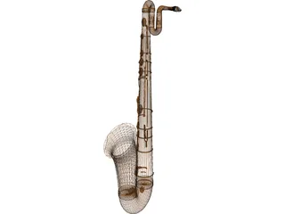 Baritone Sax 3D Model