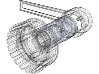 Ducati 2-Valve Engine Distribution Tools 3D Model