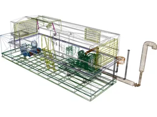 Sub-Grade Pump House 3D Model