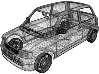 Daihatsu Mira (1998) 3D Model
