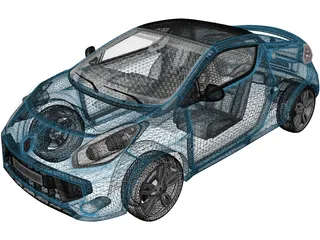 Renault Wind (2011) 3D Model
