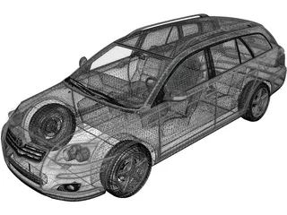 Toyota Avensis Wagon (2006) 3D Model