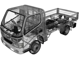 Toyota Toyoace Flatbed (2006) 3D Model