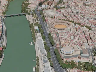 Seville City, Spain (2020) 3D Model