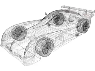 Panoz Esperante GTR-1 (1997) 3D Model