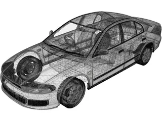 Mitsubishi Galant (1996) 3D Model