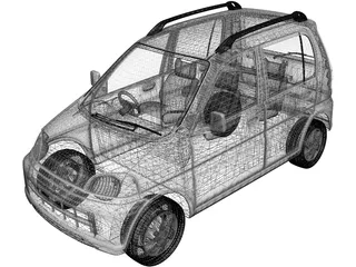 Honda Life (1997) 3D Model