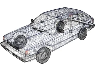 Nissan Tsuru II (1987) 3D Model