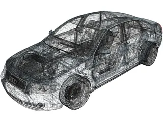 Audi A4 (2002) 3D Model