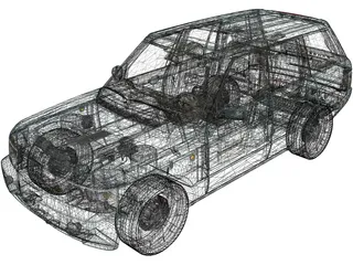 Range Rover Vogue (2004) 3D Model