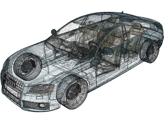 Audi A5 Sportback (2009) 3D Model