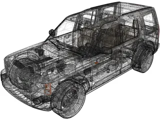 Land Rover Discovery (2005) 3D Model