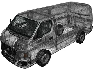 Nissan Urvan PanelVan (2011) 3D Model