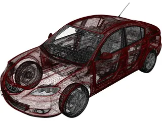 Mazda 3 Sedan (2003) 3D Model