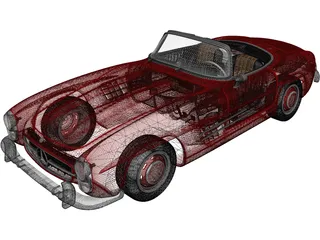 Mercedes-Benz 300SL (1957) 3D Model