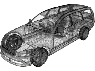 Nissan Stagea (2001) 3D Model