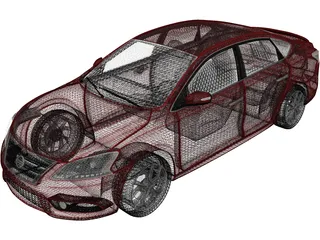 Nissan Sentra (2014) 3D Model